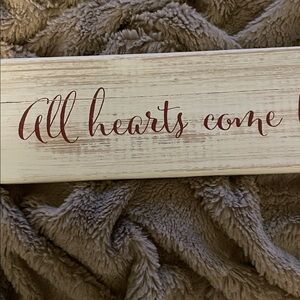 Wooden Christmas Sign with Heartwarming Message